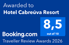 Selo de nota 8,7 de 10 no Booking.com